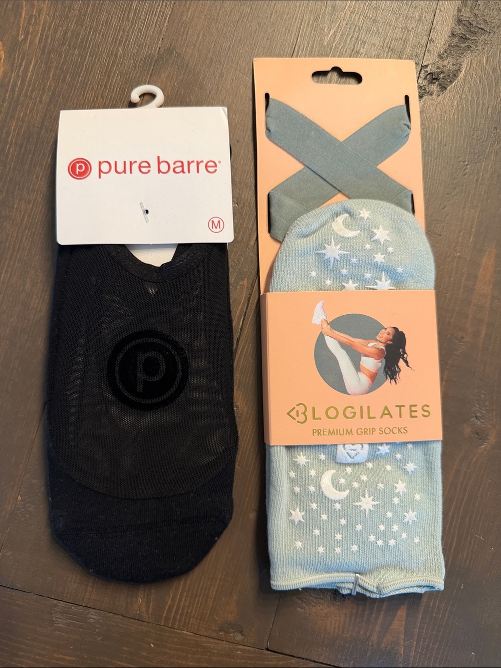 Pure Barre & Blogilates Pilates Grip Socks New